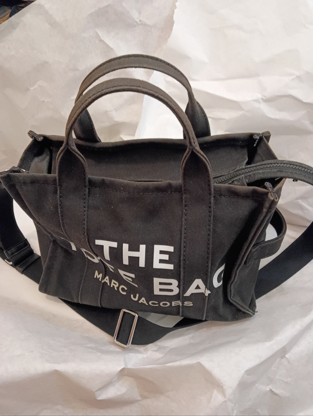 Marc Jacobs The Tote Bag - Black Canvas Women's Tote